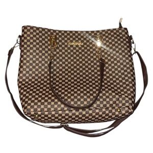 Mei&ge  Checkered Purse Tote Set of 3